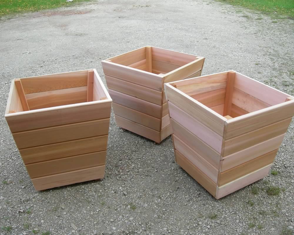 Garden Planters Wooden Flower Plant Pots Liverpool