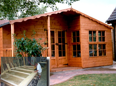wooden garden building